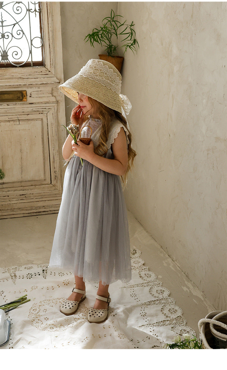 Lace Tulle Dress 刺繍 チュールワンピース【mh0012975】