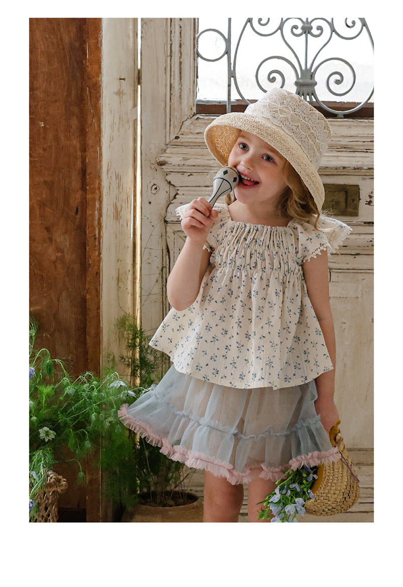 Lace Tulle Skort チュール パンツインスカート【mh0012976】
