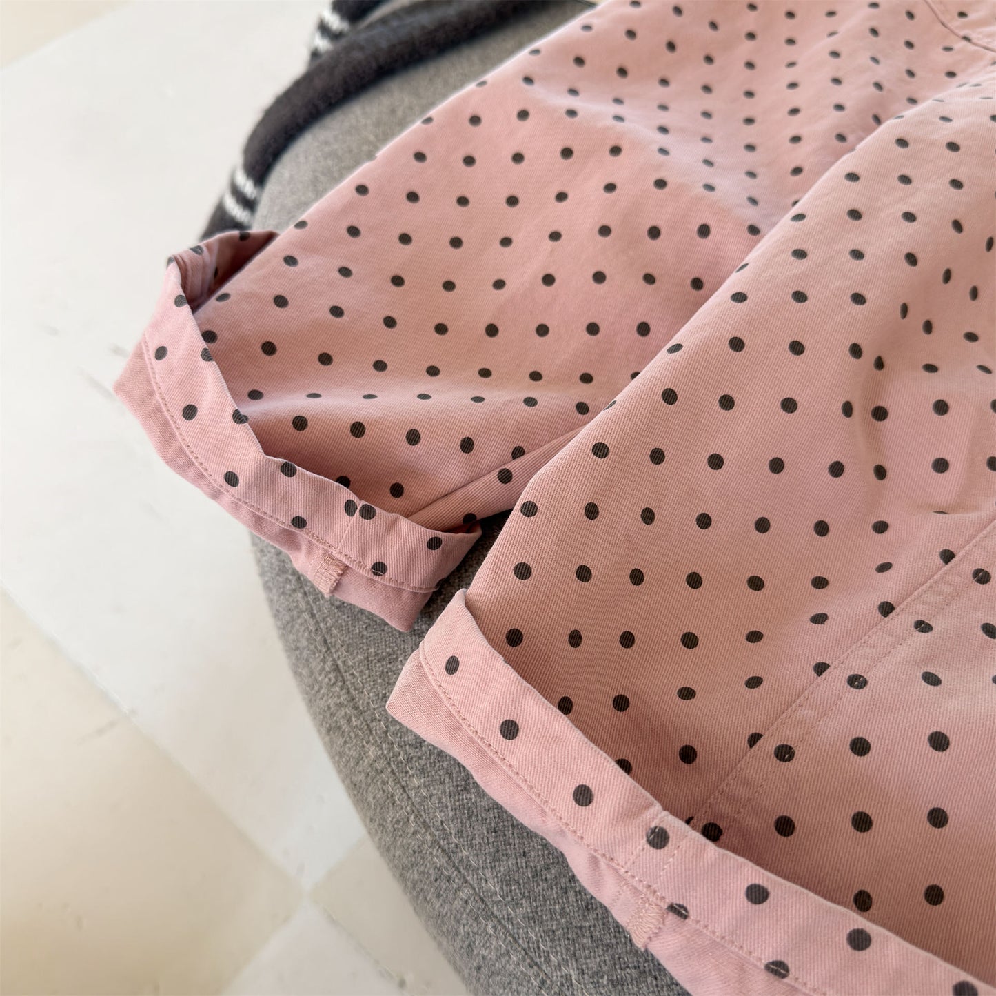 Kids' Polka Dot & Check Pocket Overalls [mh0014053]