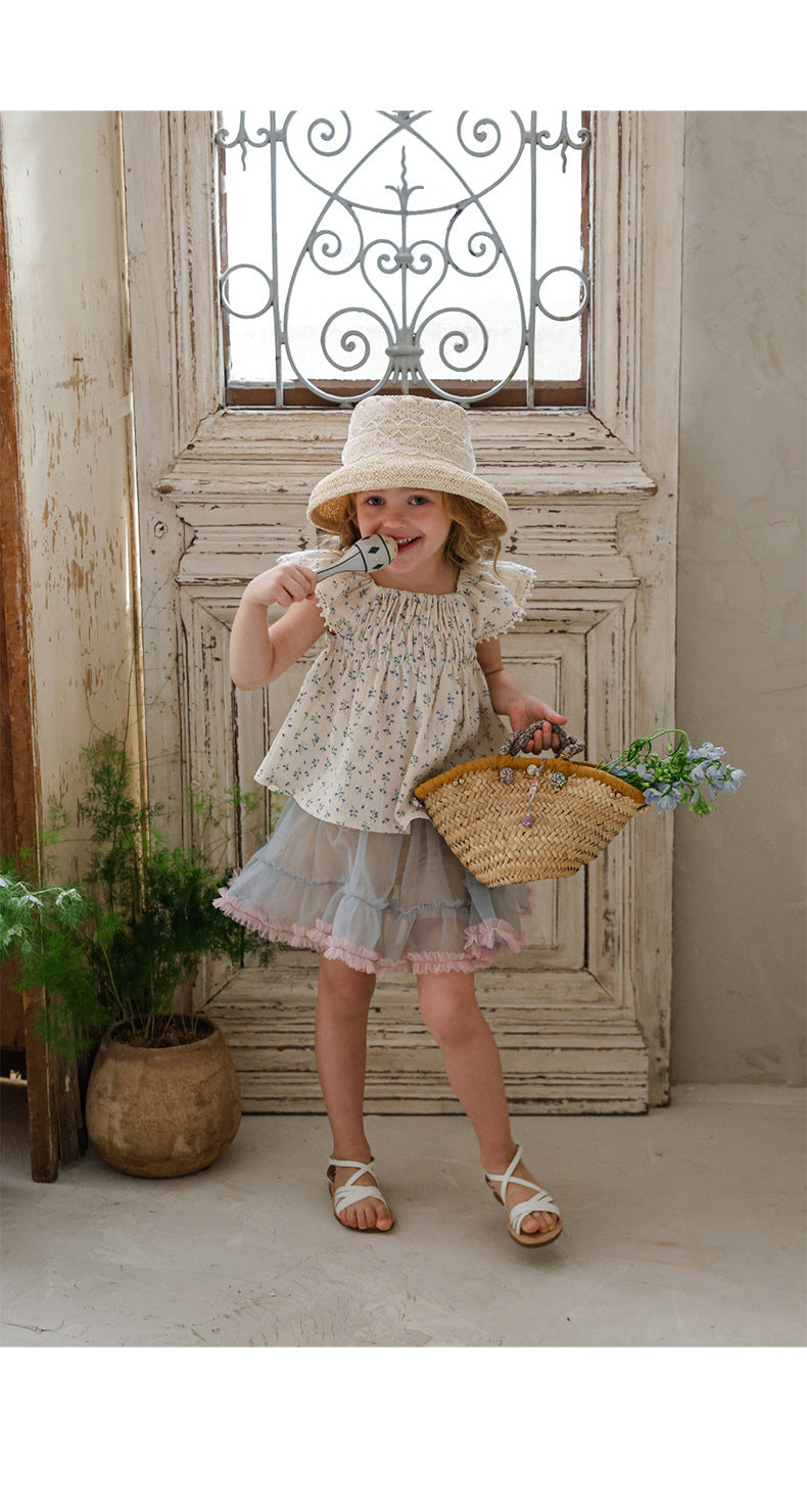 Lace Tulle Skort チュール パンツインスカート【mh0012976】