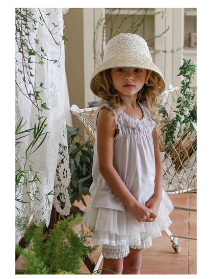 Tiered Tulle Skirt Pants チュール レーススカートパンツ【mh0012989】