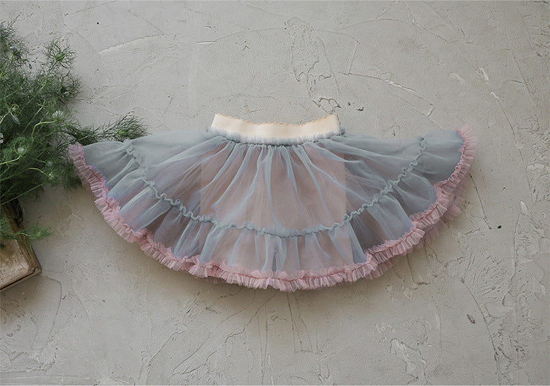Lace Tulle Skort チュール パンツインスカート【mh0012976】