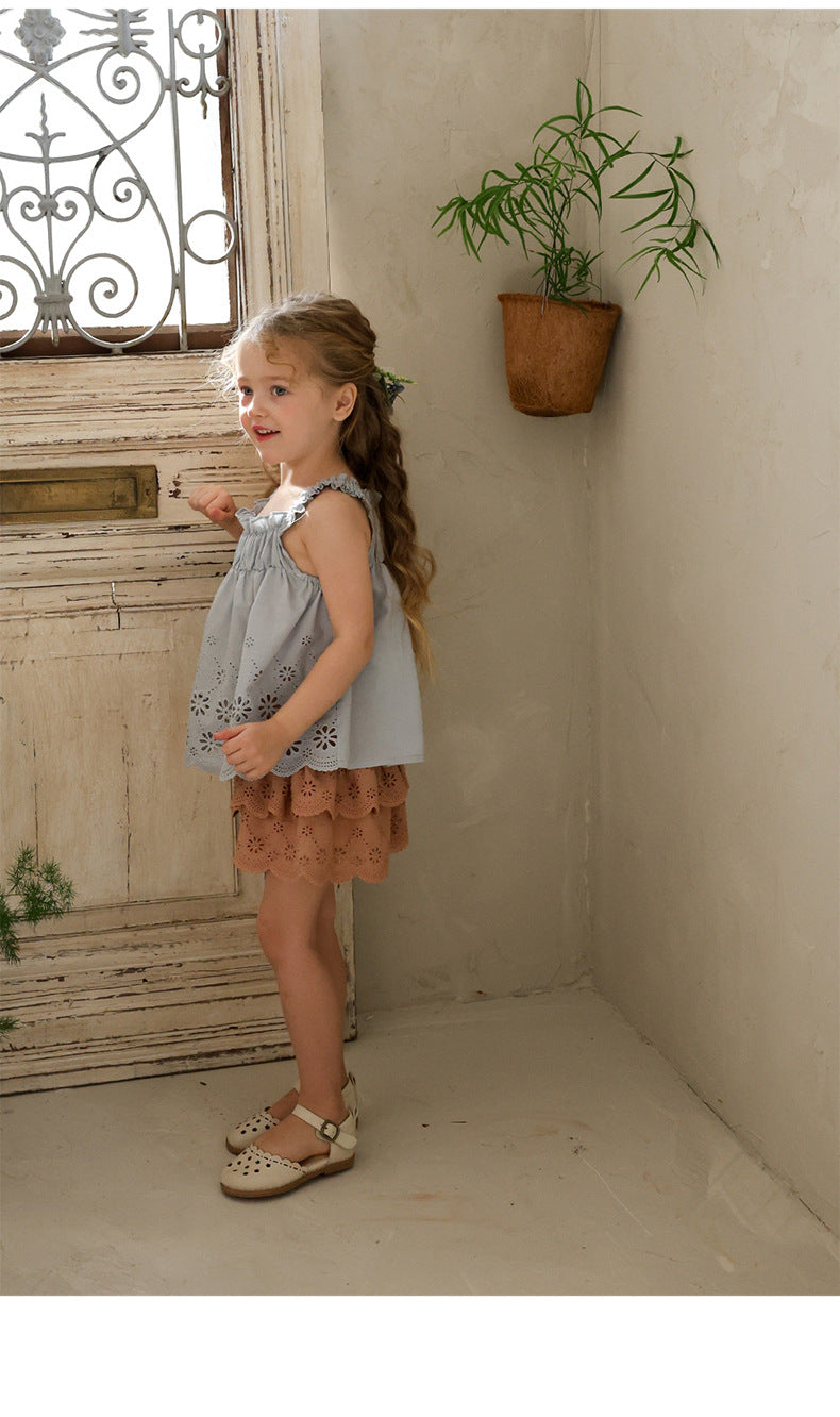 Lace Embroidered Cami 刺繍 チュニックキャミソール【mh0012980】