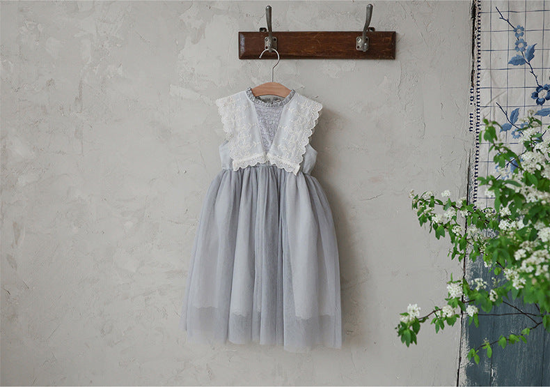Lace Tulle Dress 刺繍 チュールワンピース【mh0012975】
