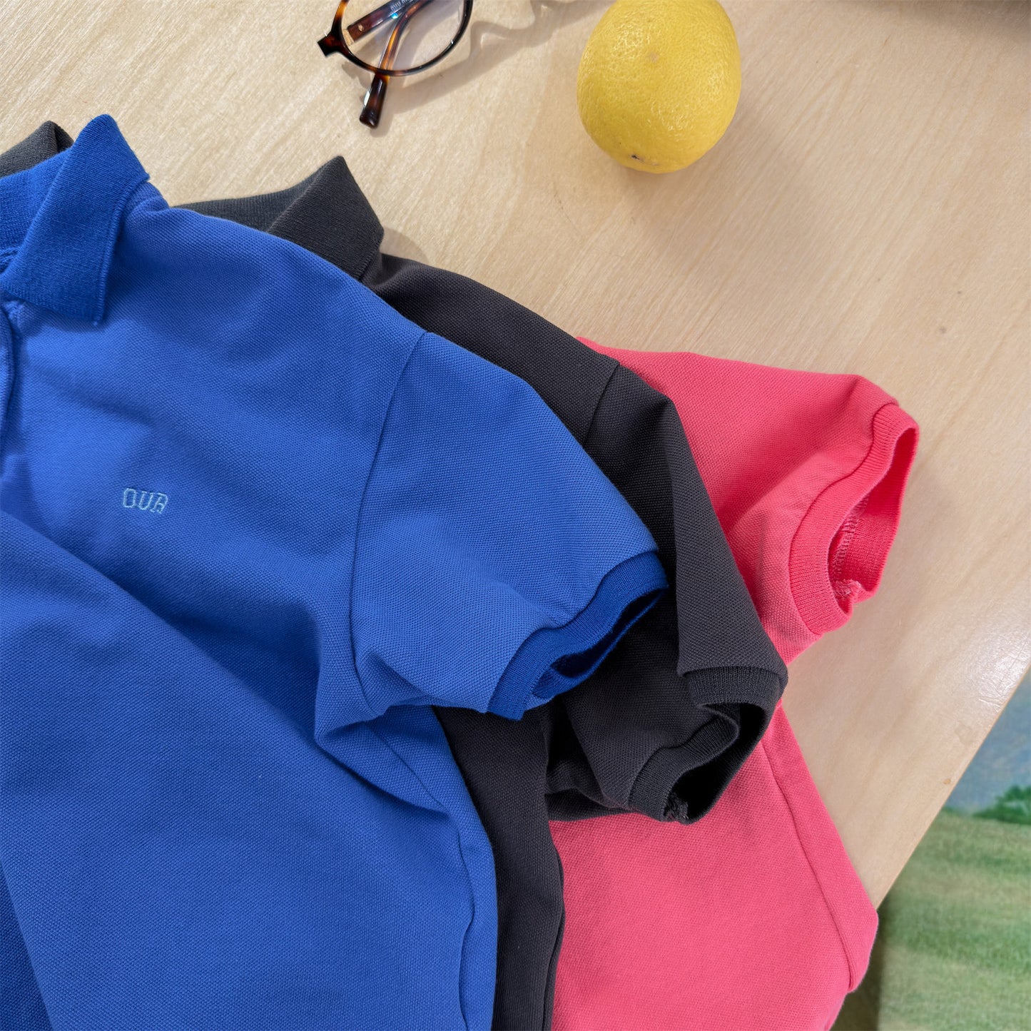 Short Sleeve Pique Cotton Polo Shirt 半袖 コットン 鹿の子 ポロシャツ【mh0012658】