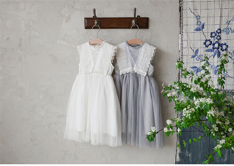 Lace Tulle Dress 刺繍 チュールワンピース【mh0012975】