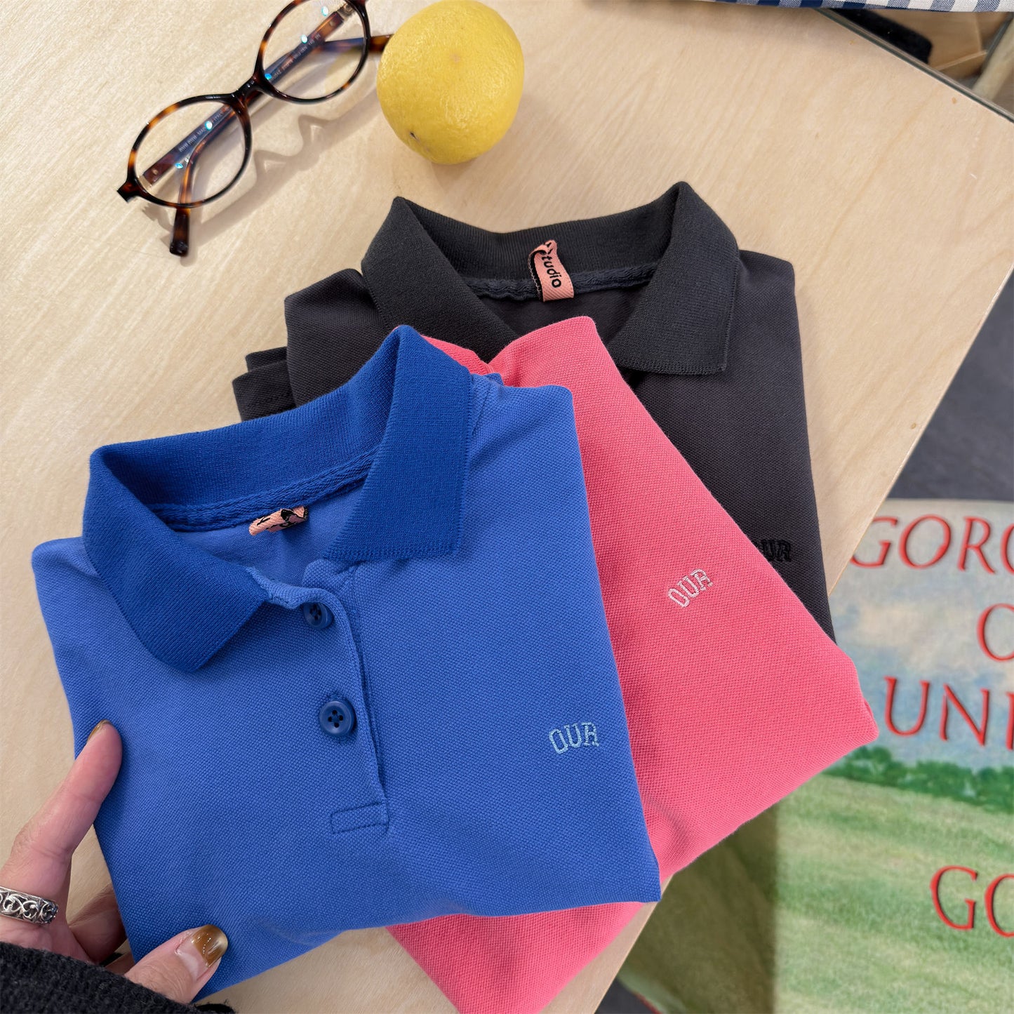 Short Sleeve Pique Cotton Polo Shirt 半袖 コットン 鹿の子 ポロシャツ【mh0012658】