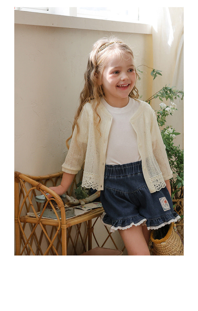 Lace Point Cardigan 透かし編み カーディガン【mh0012977】