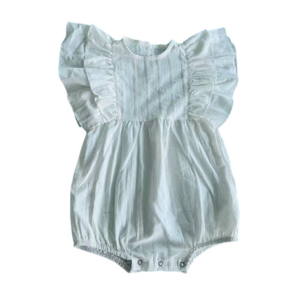 【mh0014749】2027 INS Europeo y Americano Primavera/Verano Bebé Jacquard Conjunto de Ropa para Cubrir el Trasero de Bebé Mono para Fiesta de 100 Días Triángulo Gateo Estilo Coreano