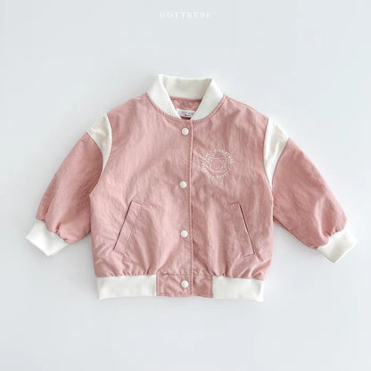 Baby Bicolor Varsity Blouson Jacket [mh0014627]