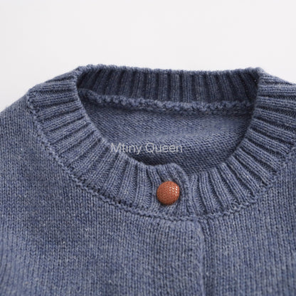 Multi-color Button Cotton Cardigan コットン ニット カーディガン【mh0012505】