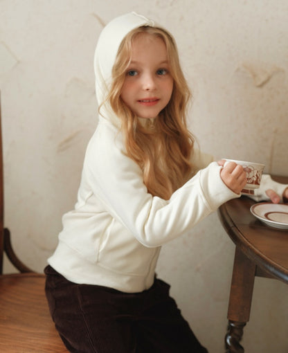 フーディ ジップアップ くすみカラー キッズ トップス【mh0011571】