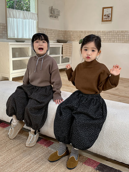 Kids' Leopard Balloon Long Pants [mh0014780]
