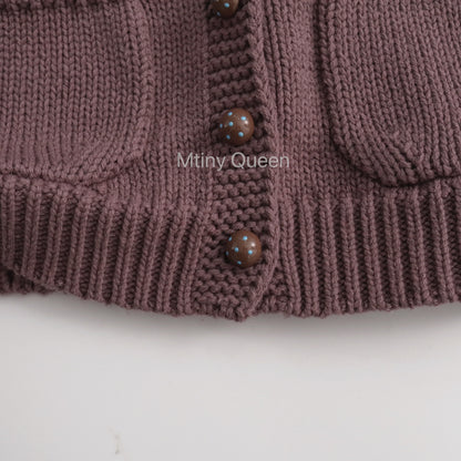 Cotton Knit Button Vest コットン ニット ベスト【mh0012509】