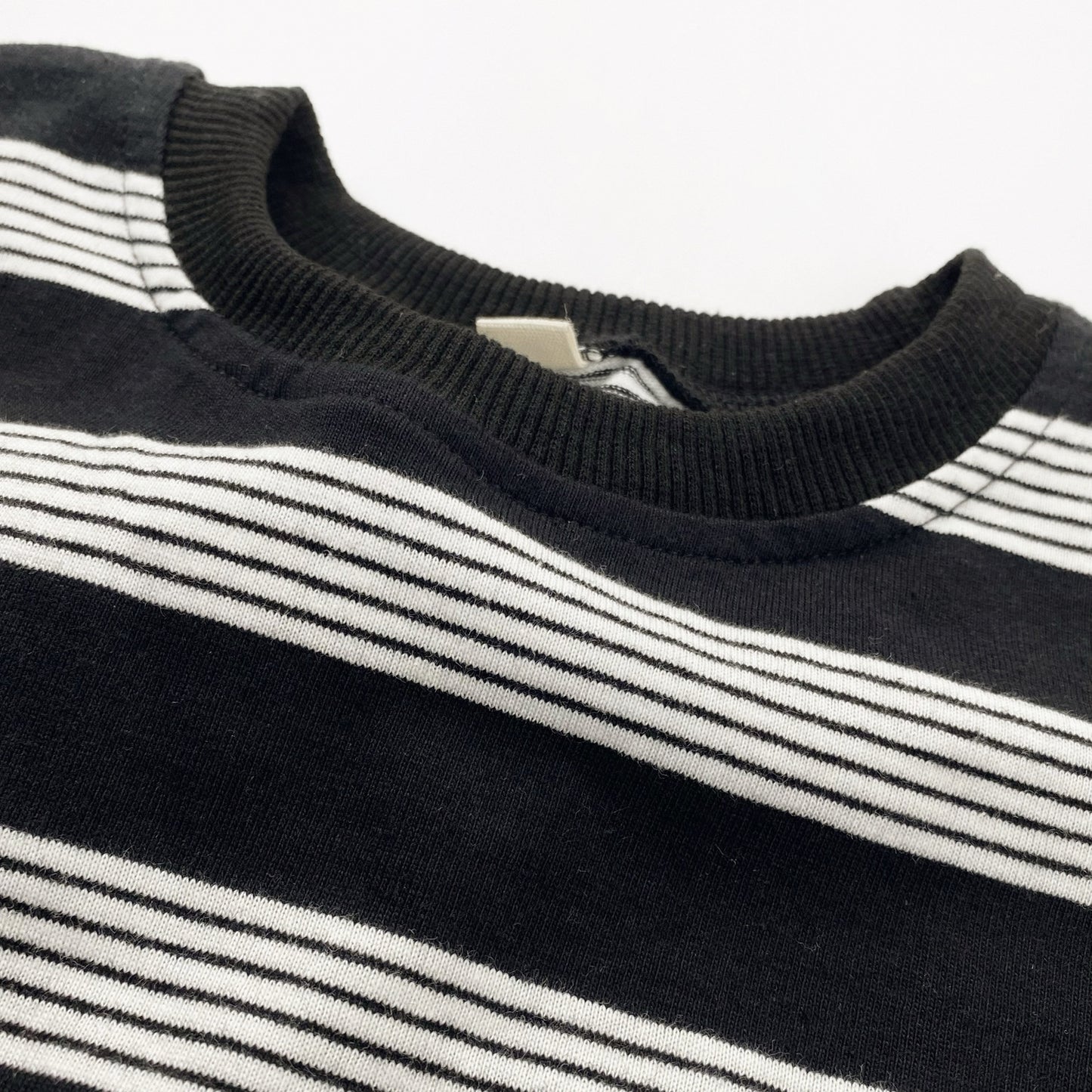 Wide Stripe Loose Long Sleeve T-shirt