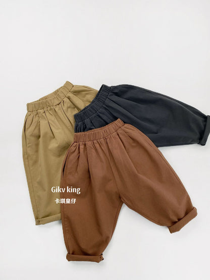 Cotton Loose Fit Straight Leg Pants 【mh0012560】