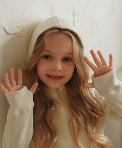 フーディ ジップアップ くすみカラー キッズ トップス【mh0011571】