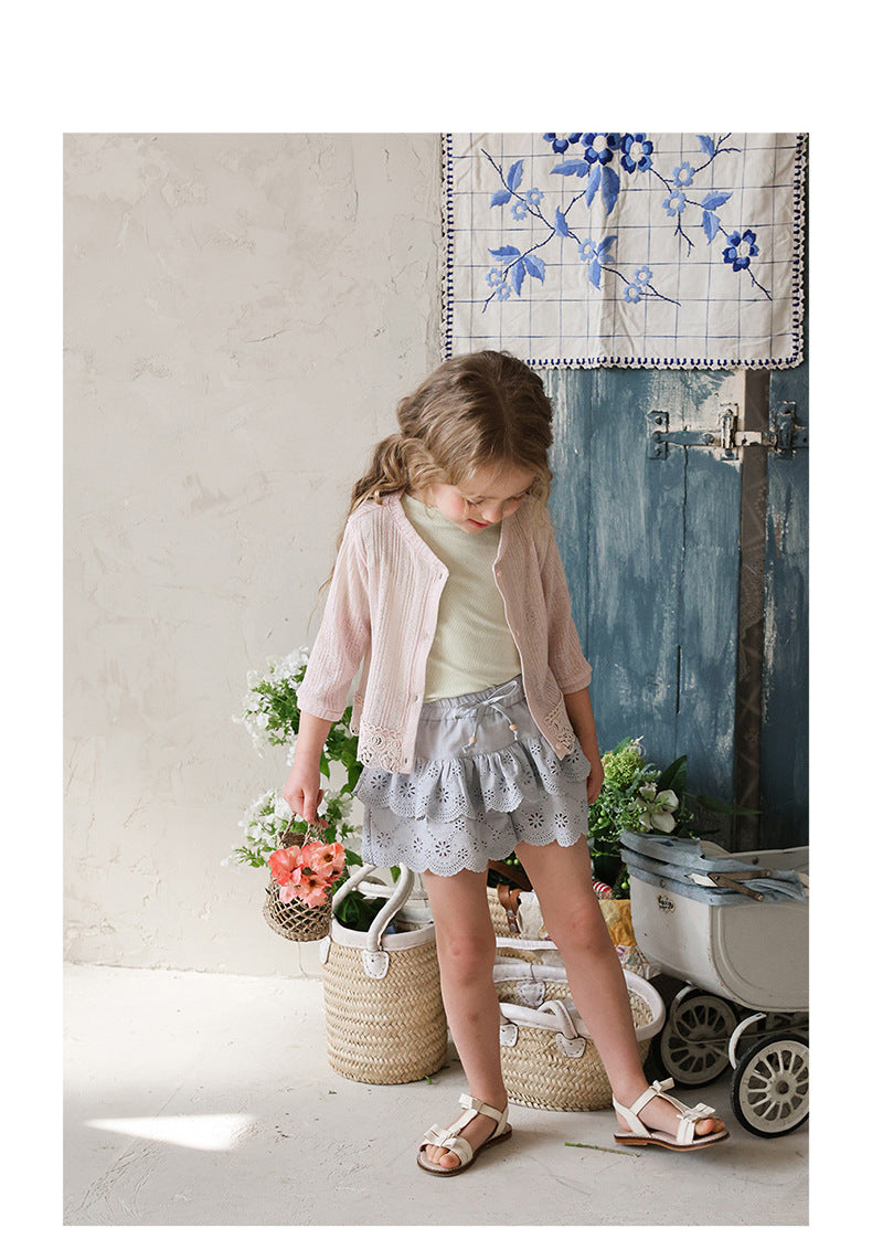 Lace Embroidered Shorts 刺繍 レースショートパンツ【mh0012979】