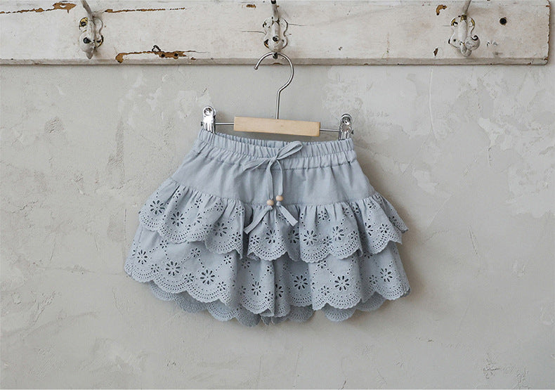 Lace Embroidered Shorts 刺繍 レースショートパンツ【mh0012979】
