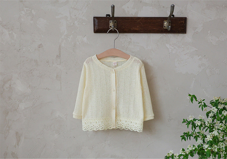 Lace Point Cardigan 透かし編み カーディガン【mh0012977】