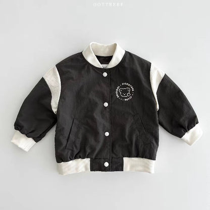 Baby Bicolor Varsity Blouson Jacket [mh0014627]