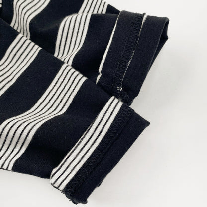 Wide Stripe Loose Long Sleeve T-shirt