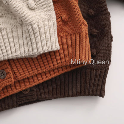 Popcorn Knit Cotton Cardigan ポップコーン コットン カーディガン【mh0012506】