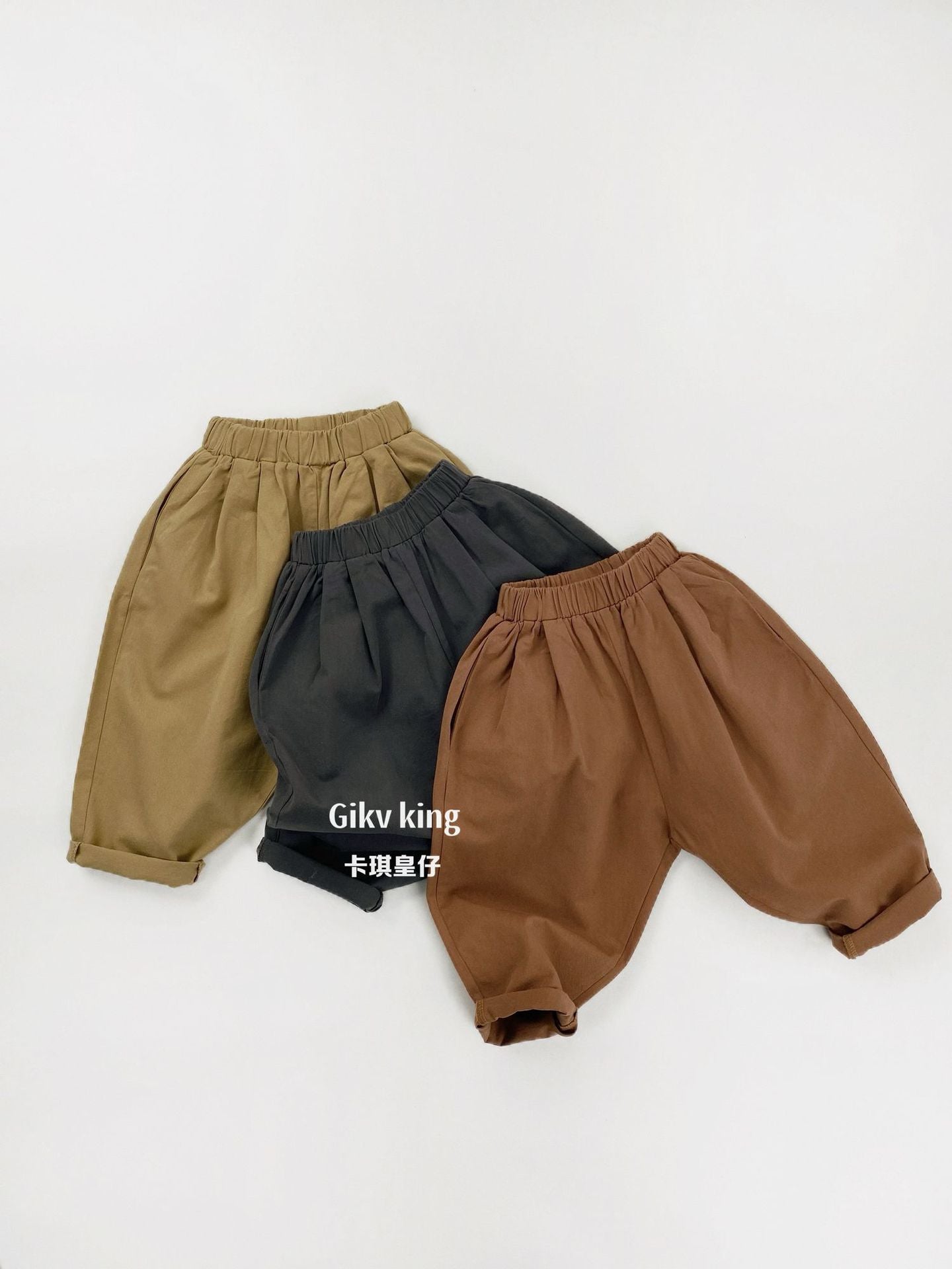 Cotton Loose Fit Straight Leg Pants 【mh0012560】
