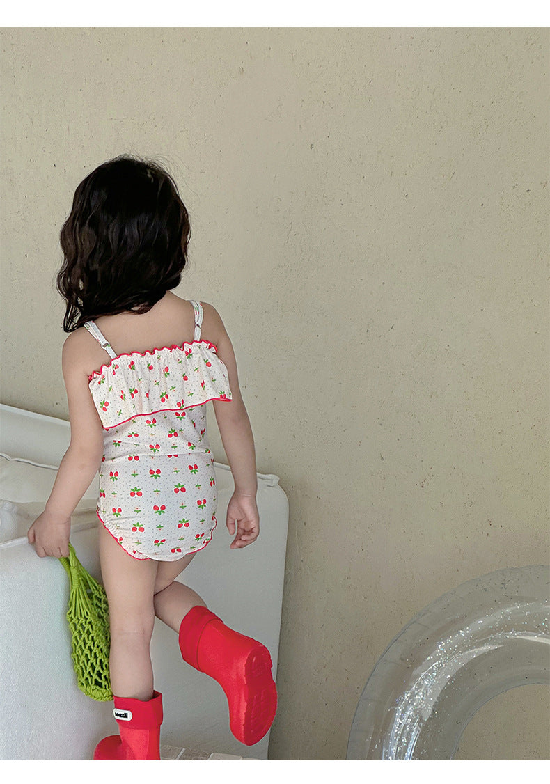 UPF50 Plus Ruffled One-piece Swimsuit ワンピース 水着【mh0012582】