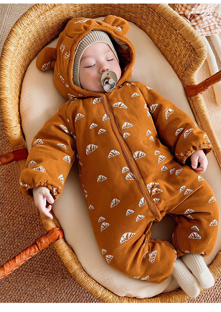 アウタージャンプスーツ 耳付 中綿 厚手 手足カバー付【mh0011701】