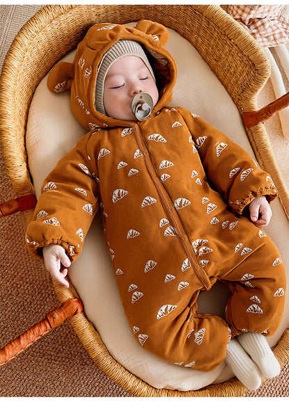 アウタージャンプスーツ 耳付 中綿 厚手 手足カバー付【mh0011701】