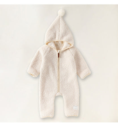 アウタージャンプスーツ ボア 厚手 とんがりフーディ【mh0011706】