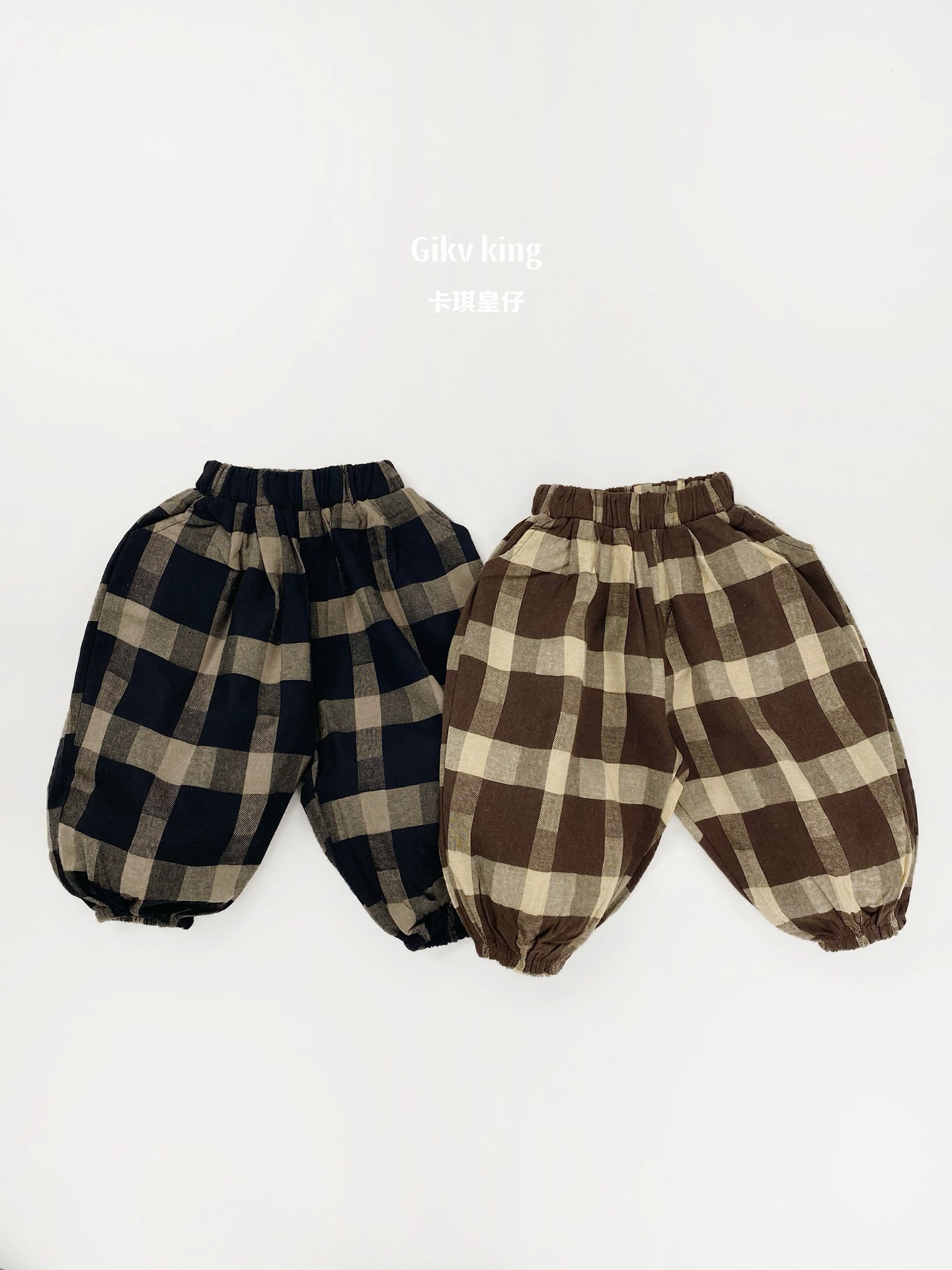 Retro Plaid Loose Leggings [mh0012574]