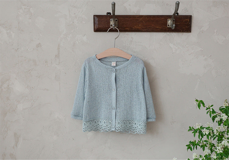 Lace Point Cardigan 透かし編み カーディガン【mh0012977】