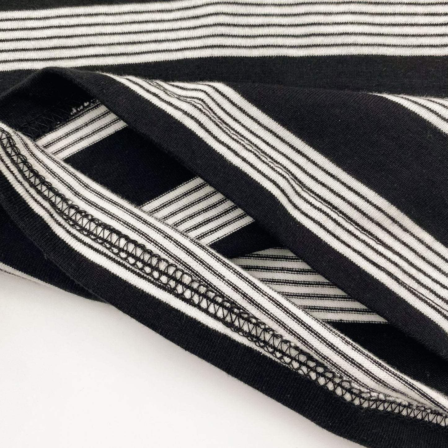 Wide Stripe Loose Long Sleeve T-shirt