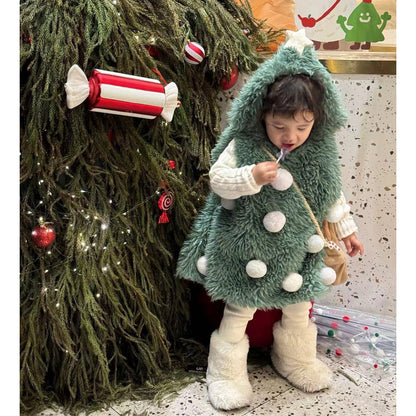 クリスマスツリーコスチューム なりきりキッズベビー パーティウェア【mh0011793】