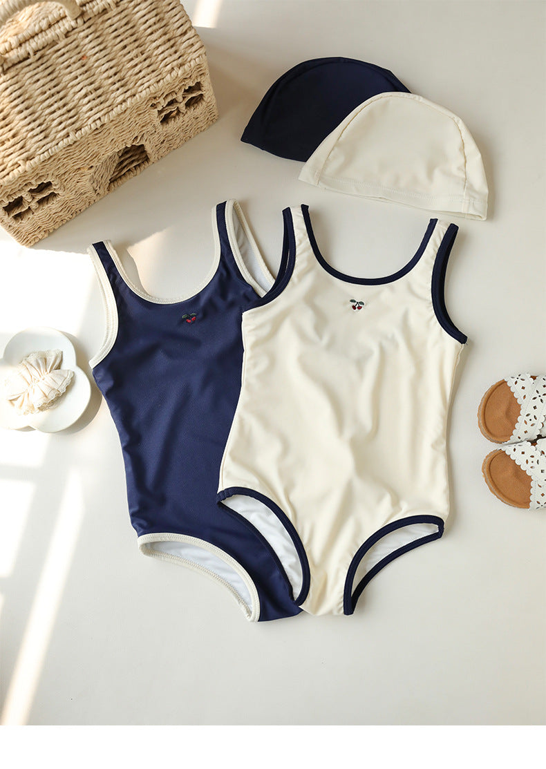 UPF50 Plus Cherry Piping One-piece チェリー パイピング 水着【mh0012603】