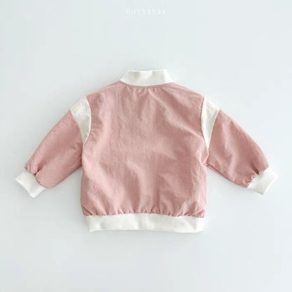 Baby Bicolor Varsity Blouson Jacket [mh0014627]