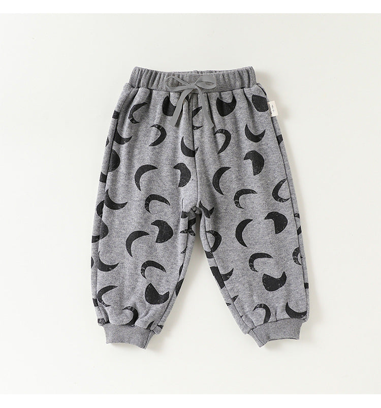 スウェットトップス/パンツ 厚手 クルーネック プリント【mh0011713】