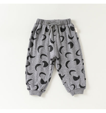 スウェットトップス/パンツ 厚手 クルーネック プリント【mh0011713】