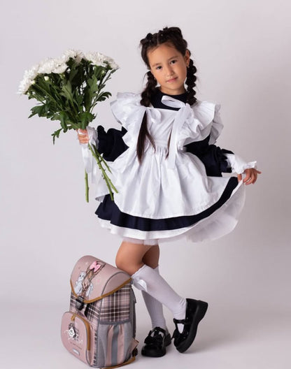 Vestido lolita de algodón para niña con chaleco de hada estilo JK, vestido de encaje para primavera/otoño de 2027 【mh0014743】