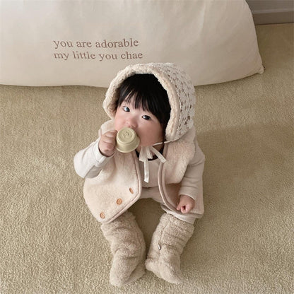 ベビールームソックス ボア 厚手 モコモコ 冬用 靴下【mh0011698】