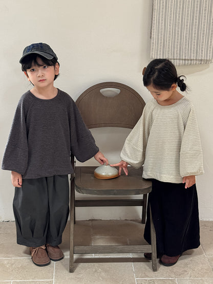 Kids' Striped Raglan Long-Sleeve T-Shirt   【mh0014785】
