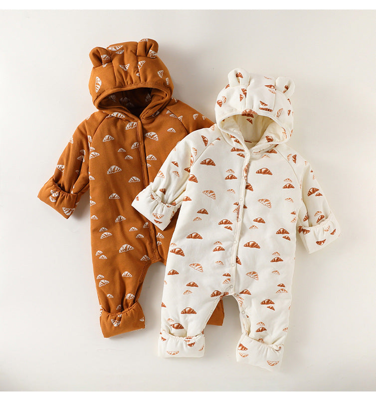 アウタージャンプスーツ 耳付 中綿 厚手 手足カバー付【mh0011701】