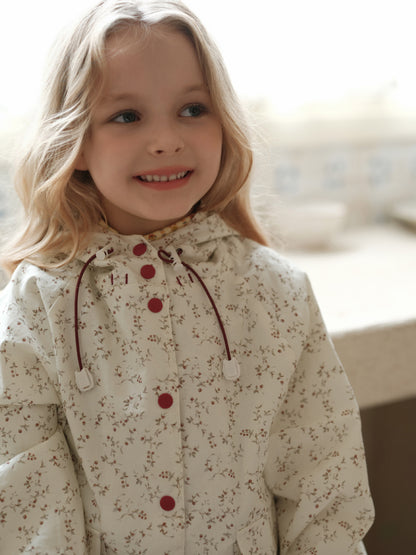 ウィンドブレーカー チェック柄 キッズ フード付き 調整可能【mh0011557】