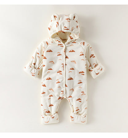 アウタージャンプスーツ 耳付 中綿 厚手 手足カバー付【mh0011701】