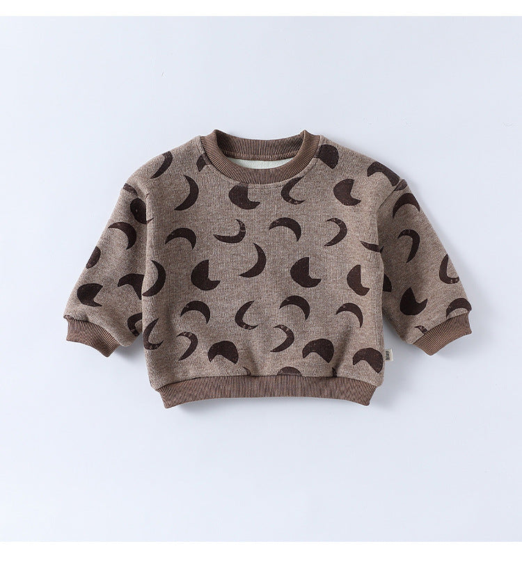 スウェットトップス/パンツ 厚手 クルーネック プリント【mh0011713】