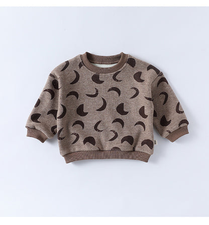 スウェットトップス/パンツ 厚手 クルーネック プリント【mh0011713】