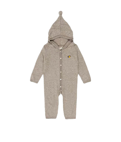 ニットロンパース 厚手 フード付 カジュアル カバーオール【mh0011712】