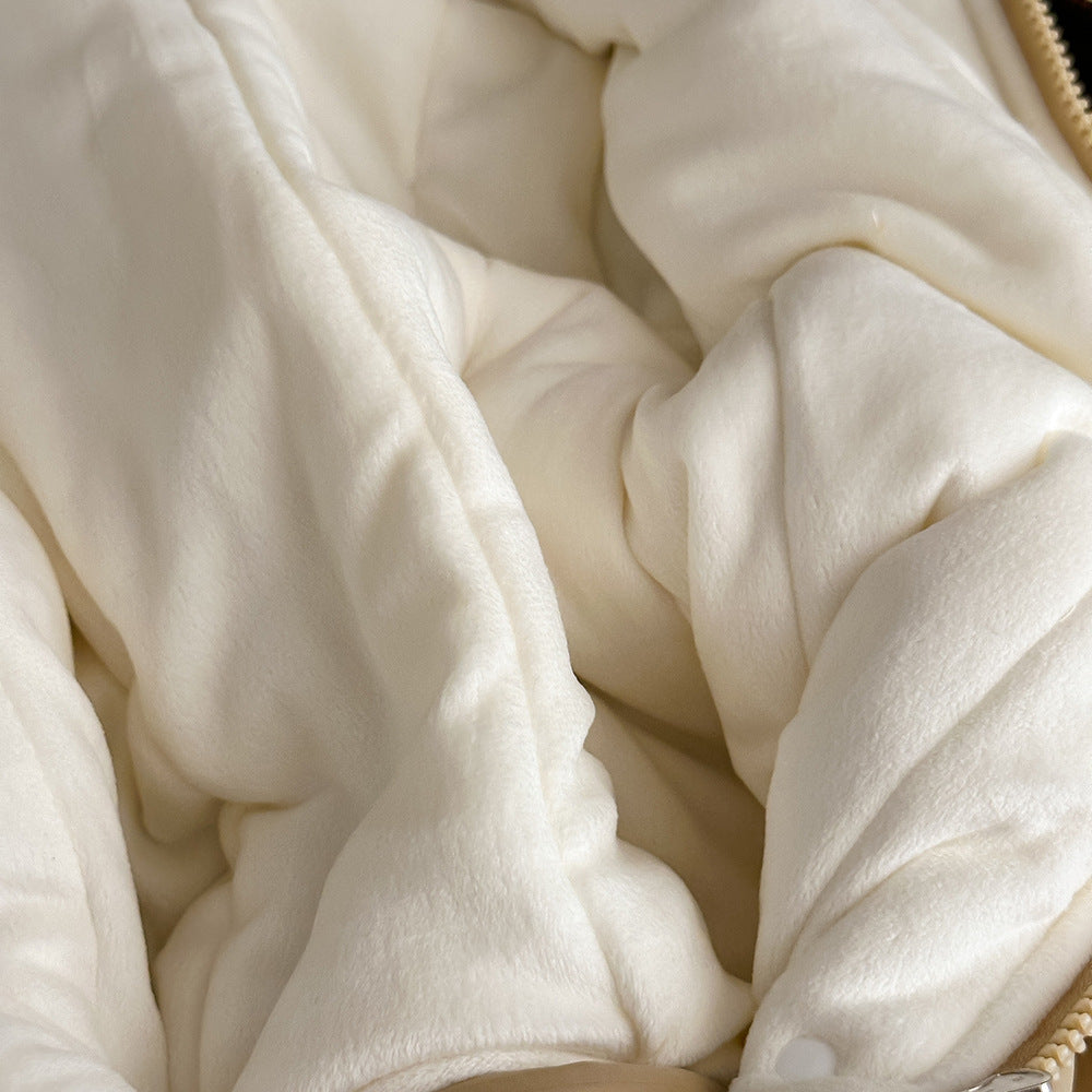 アウタージャンプスーツ 中綿 厚手 フード付 ボア カバーオール【mh0011692】